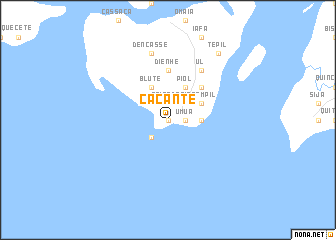 map of Cacante