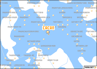 map of Cá Căn