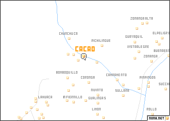 map of Cacao