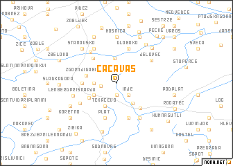 map of Čača Vas