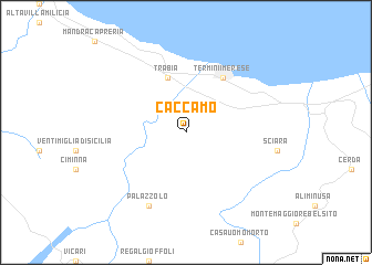 map of Caccamo