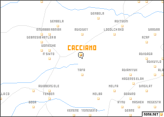 map of Cacciamo