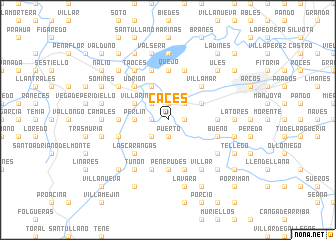 map of Caces