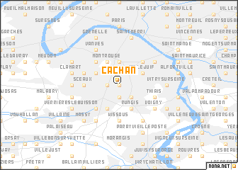 map of Cachan