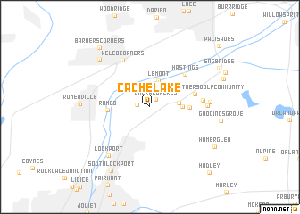 map of Cache Lake