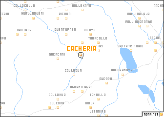map of Cachería