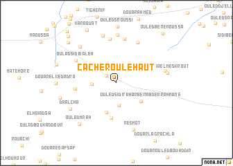 map of Cacherou le Haut