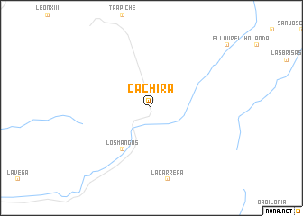 map of Cáchira