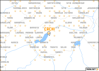 map of Cachí