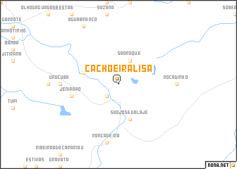 map of Cachoeira Lisa