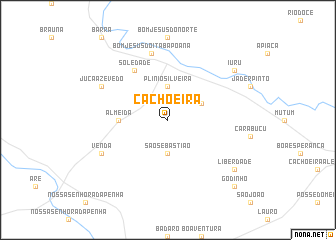 map of Cachoeira