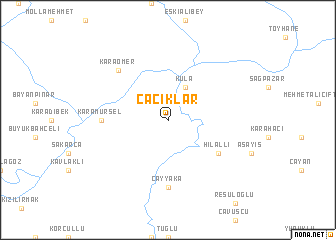 map of Cacıklar