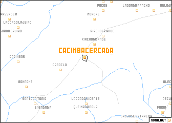 map of Cacimba Cercada