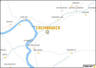 map of Cacimba Sêca