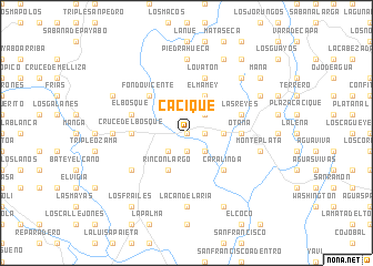 map of Cacique