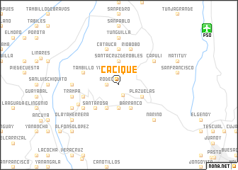 map of Cacique