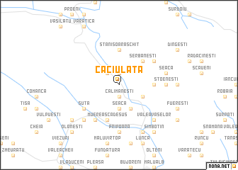 map of Căciulata