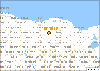 map of Ca Comte