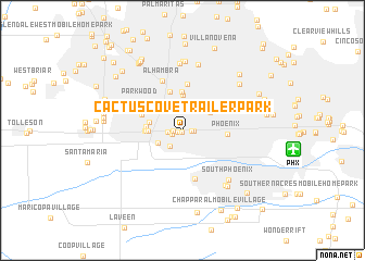 map of Cactus Cove Trailer Park