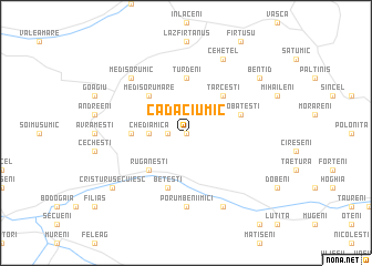 map of Cădaciu Mic