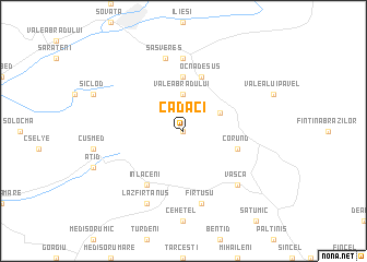 map of Cădaci