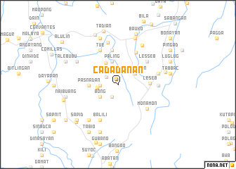 map of Cadadanan