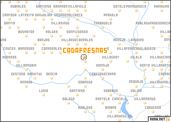 map of Cadafresnas