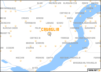 map of Cadaglia