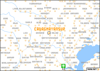 map of Cadagmayan Sur