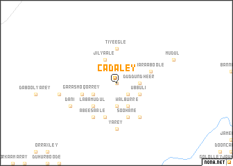 map of Cadaley