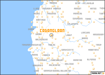 map of Cadanglaan