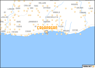map of Cadap-agan