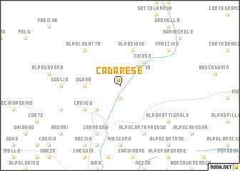 map of Cadarese