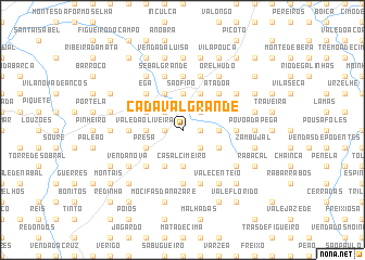 map of Cadaval Grande