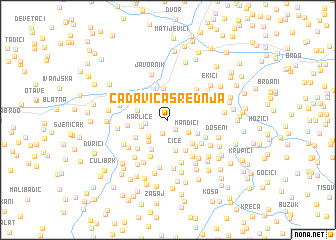 map of Čađavica Srednja