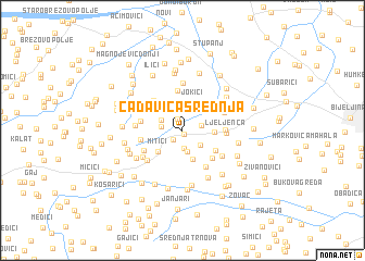 map of Čađavica Srednja