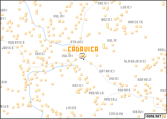 map of Čađavica