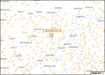 map of Čađavica