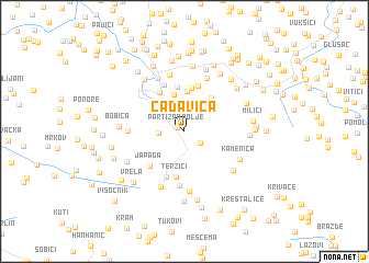 map of Čađavica