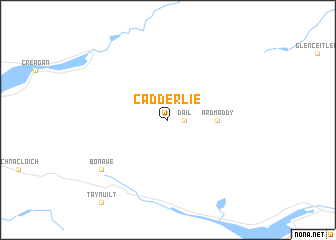 map of Cadderlie