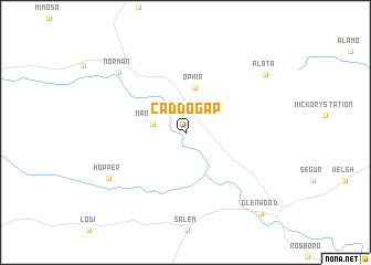 map of Caddo Gap