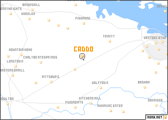 map of Caddo