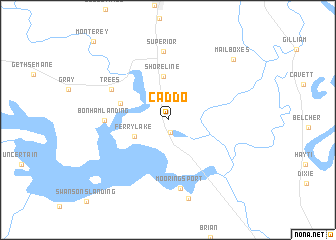 map of Caddo