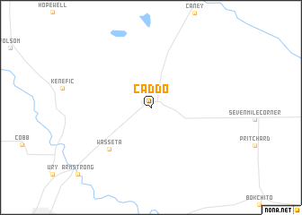 map of Caddo