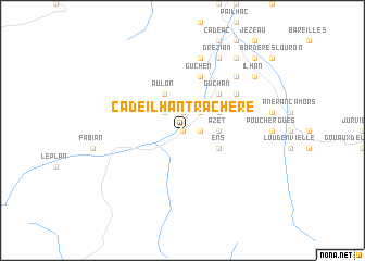 map of Cadeilhan-Trachère