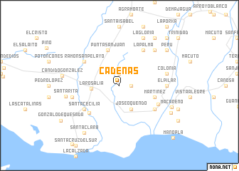 map of Cadenas