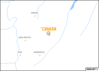 map of Cadena