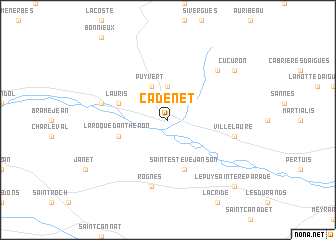 map of Cadenet