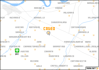 map of Cadeo