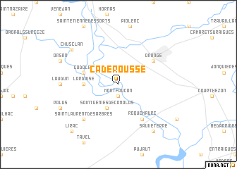 map of Caderousse